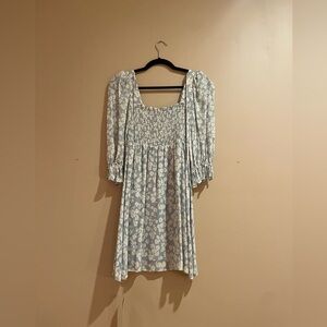 Reformation Zaria Dress, Blue Floral